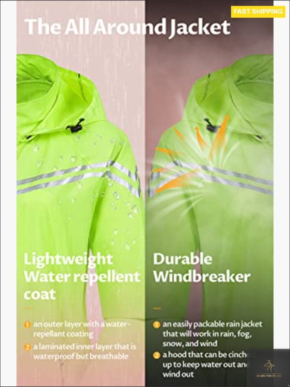Lightweight Packable UPF 50+ Hoodie Cycling Jacket Detachable Hood Long Sleeve - Picture 4 of 7